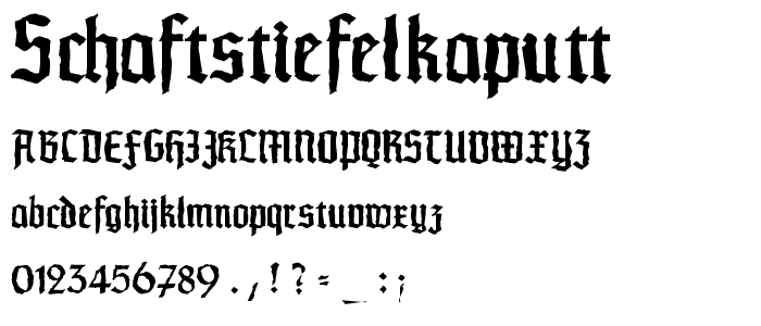 SchaftstiefelKaputt font