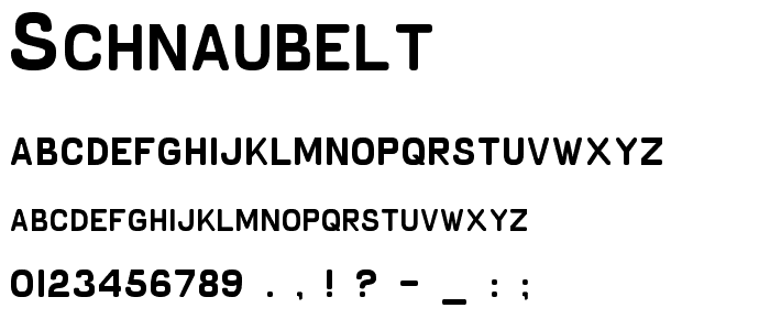 Schnaubelt font