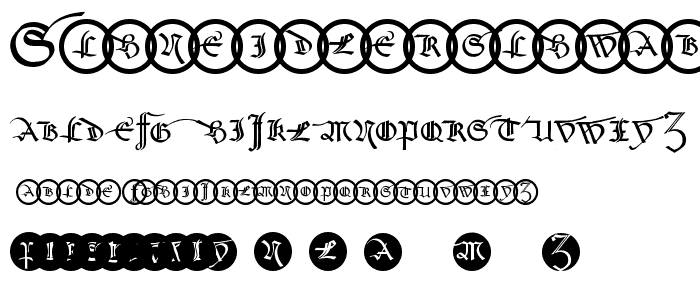 SchneidlerSchwabachInitials font