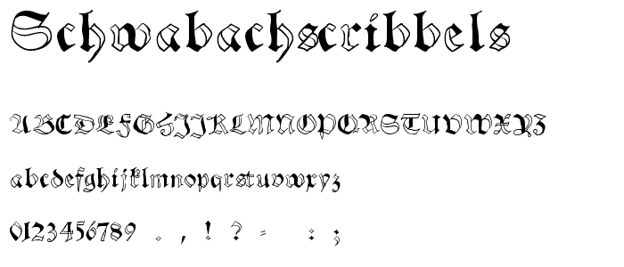 SchwabachScribbels font