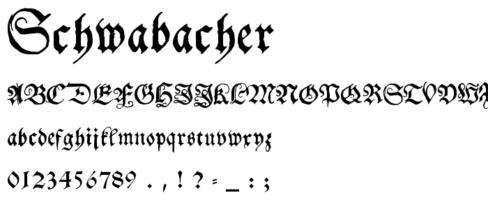 Schwabacher font