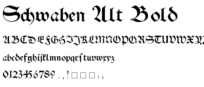 Schwaben Alt Bold font