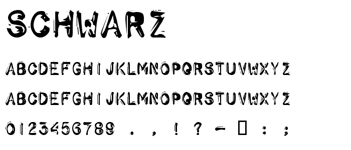 Schwarz font