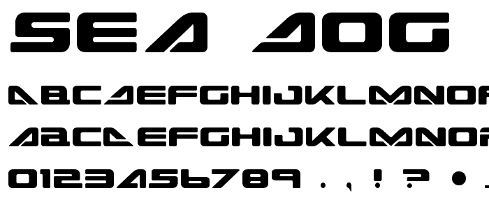 Sea Dog 2001 font