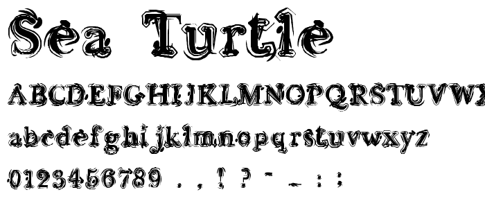 Sea Turtle font