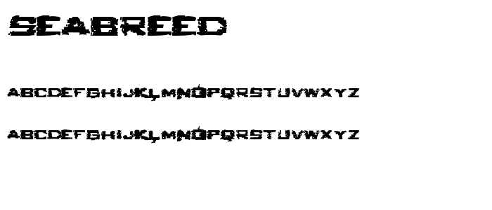 Seabreed 2 font