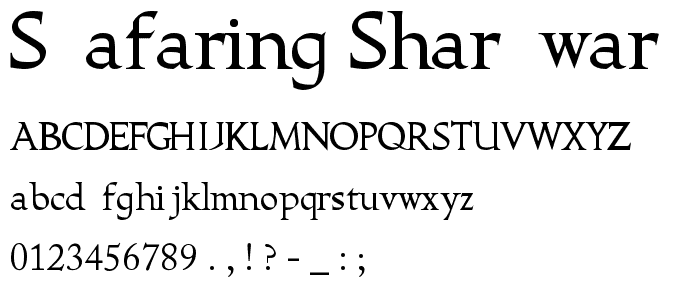 Seafaring shareware font