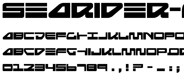 Searider Falcon Expanded font