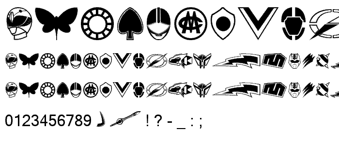 Sentai 30 Dingbats font