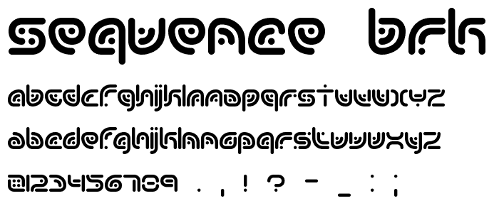 Sequence BRK font