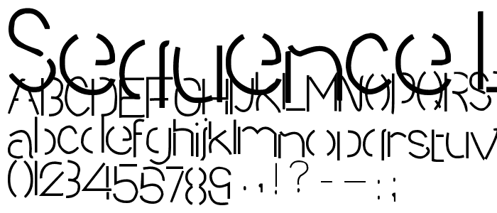 Sequence Light font