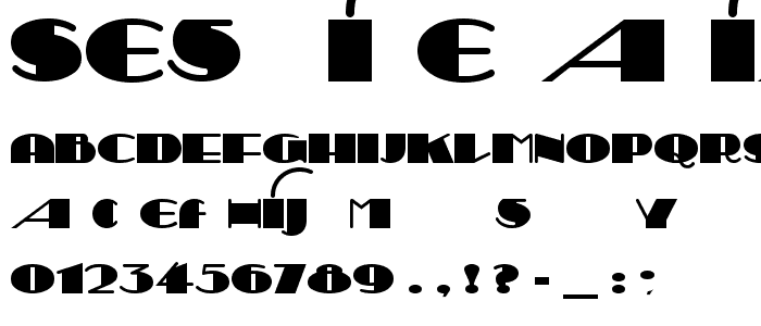 Sesquipedalian font