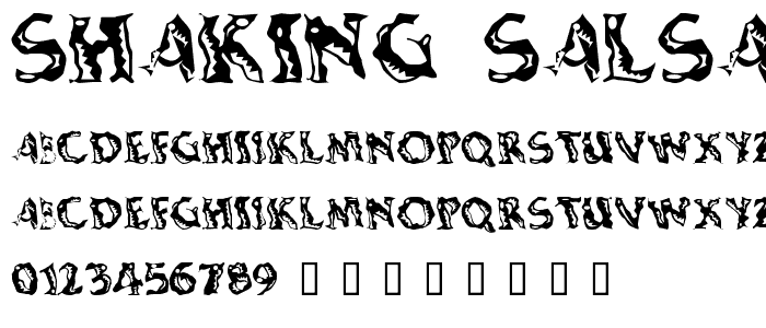 Shaking Salsa font