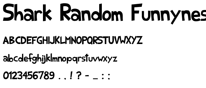 Shark Random Funnyness 2 font