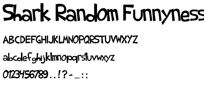 Shark Random Funnyness font