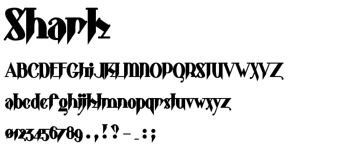 Shark font