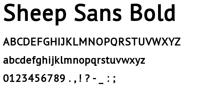 Sheep Sans Bold font