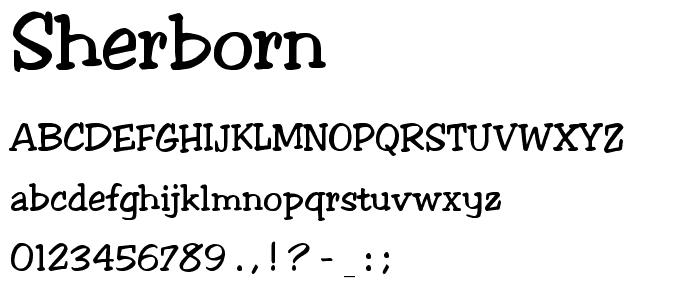 Sherborn font