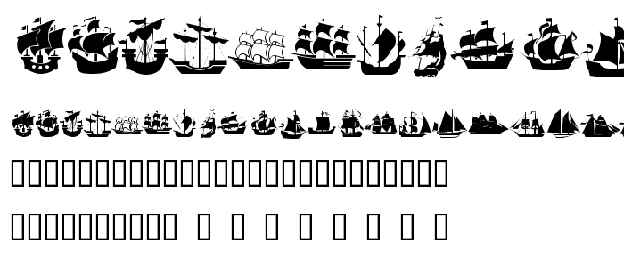 Ships font