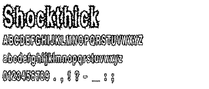 ShockThick font