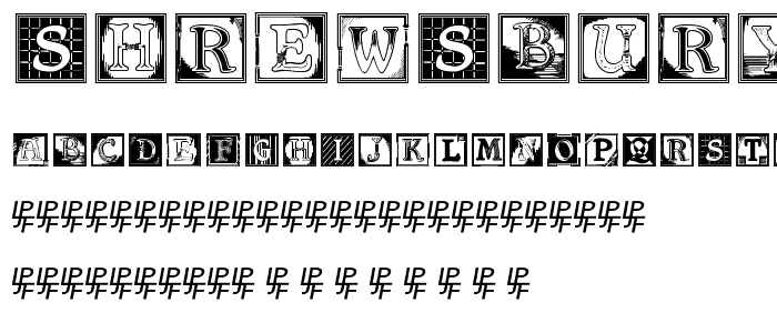 Shrewsbury Initials font