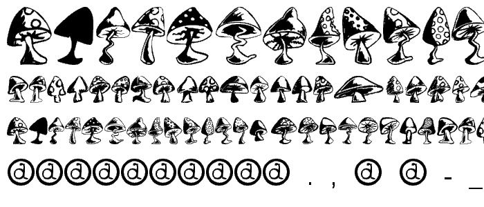 Shrooms font