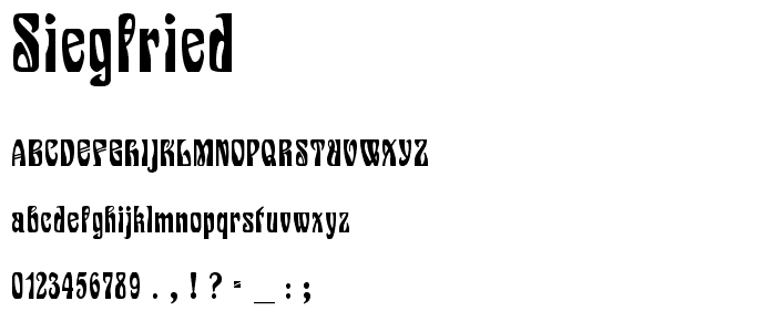 Siegfried font