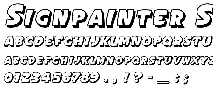 SignPainter_sGothicIt_Sh_SC JL font