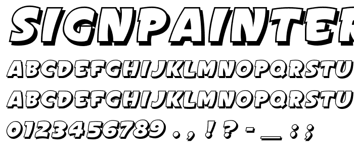 SignPainter_sGothicItal_Sh_ JL font