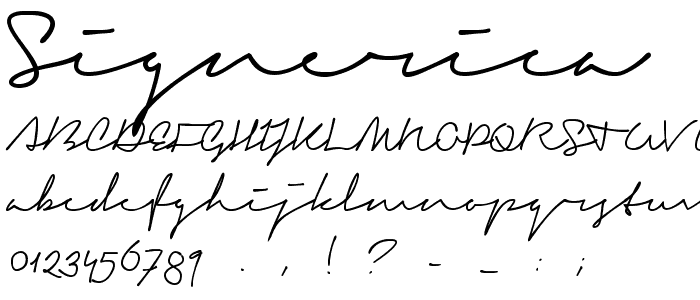 Signerica Fat font