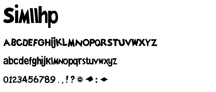 SimLLHP font