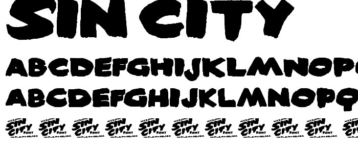 Sin City font