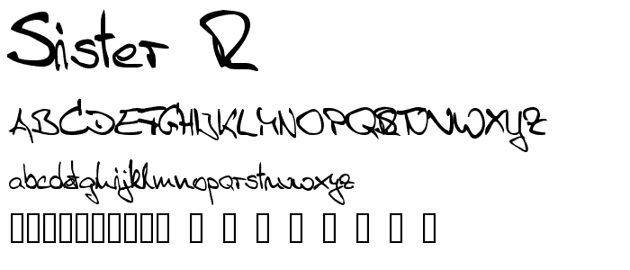 Sister R font