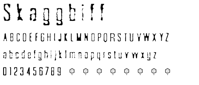 Skaggbiff font