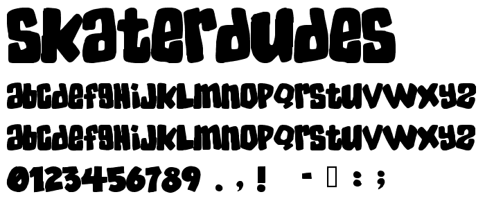 SkaterDudes font