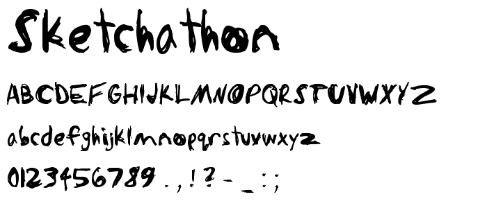 Sketchathon font