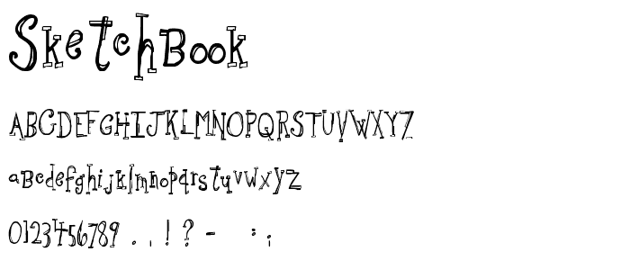 Sketchbook font