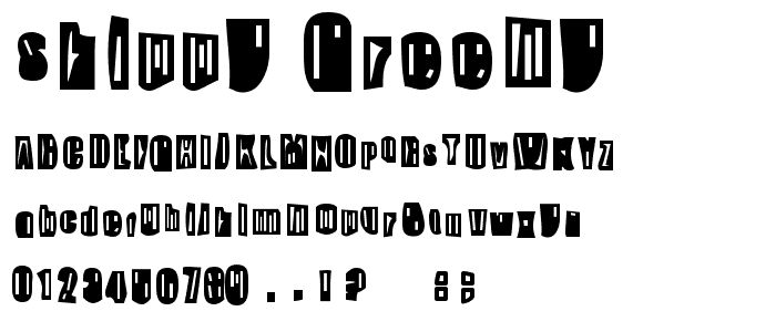 Skippy Greeny font