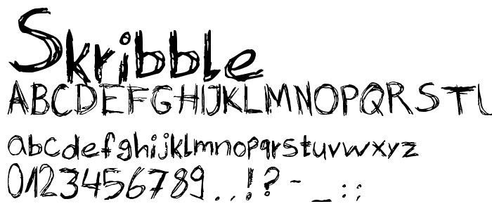 Skribble font