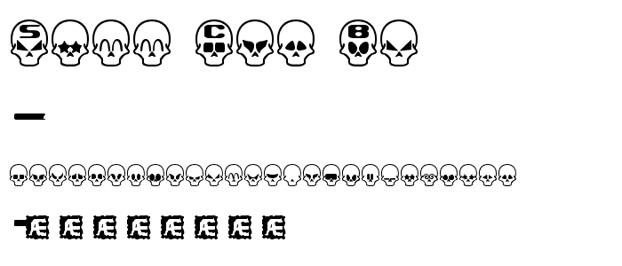 Skull Capz BRK font