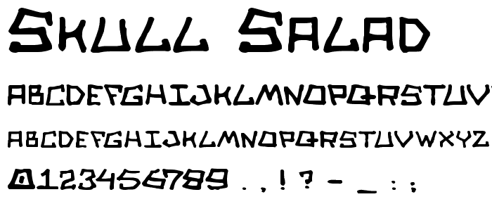 Skull Salad font