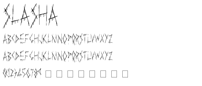 Slasha font