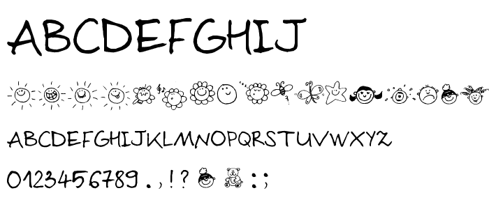 Sloneczko font