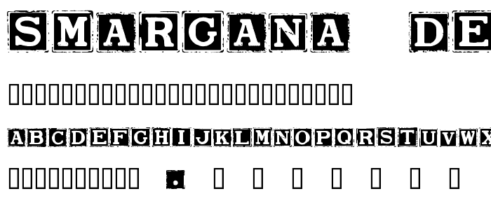 Smargana Dealing font