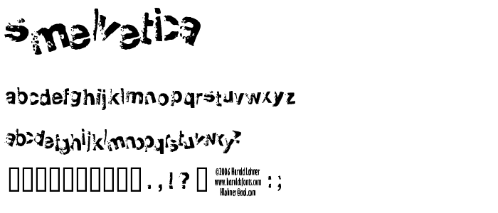 Smelvetica font