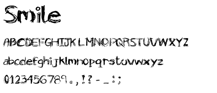 Smile font