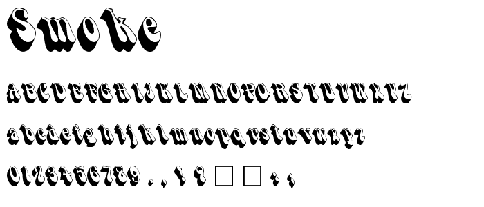 Smoke font