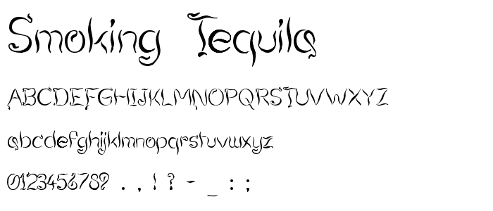 Smoking Tequila font