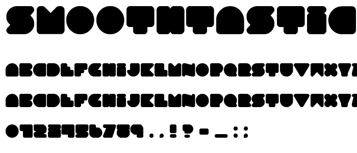 Smoothtasticness font