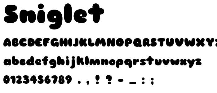 Sniglet font